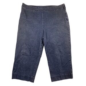 Vintage Y2K Ralph Lauren Jeans Co. Denim‎ Capri Pants Stretch Dark Wash Size 20
